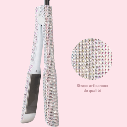 Lisseur Professionnel - RhinestoneStyler™ - Blanc - Beauté Créative