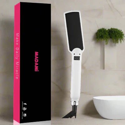 Lisseur Cheveux - HairStraightenerCurler™ - Blanc Large - Beauté Créative