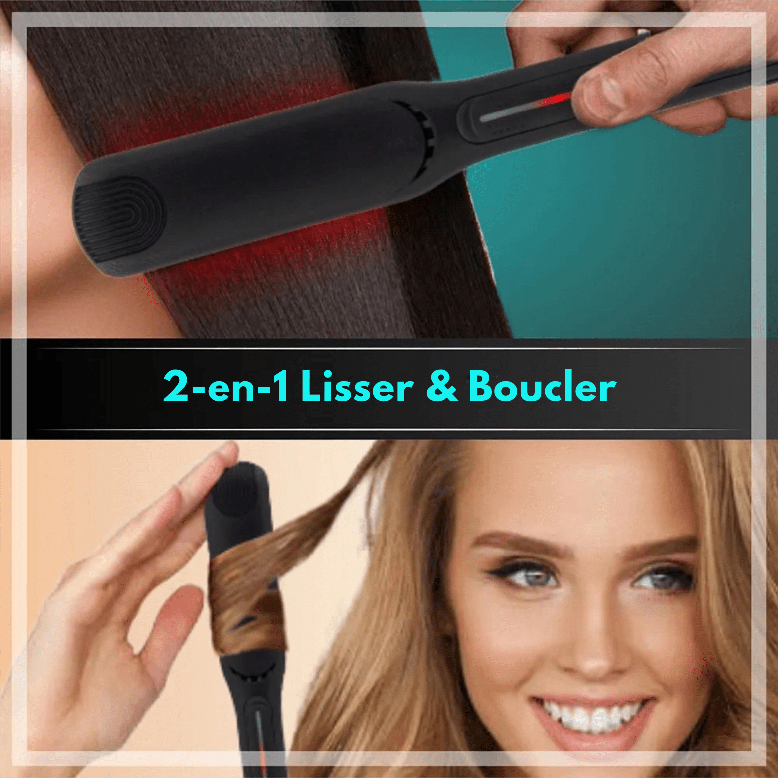 Lisseur Infrarouge - InfraStyle™ - Noir - Beauté Créative