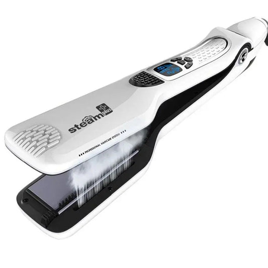 Lisseur Vapeur - VaporBrush™ - Blanc - Beauté Créative