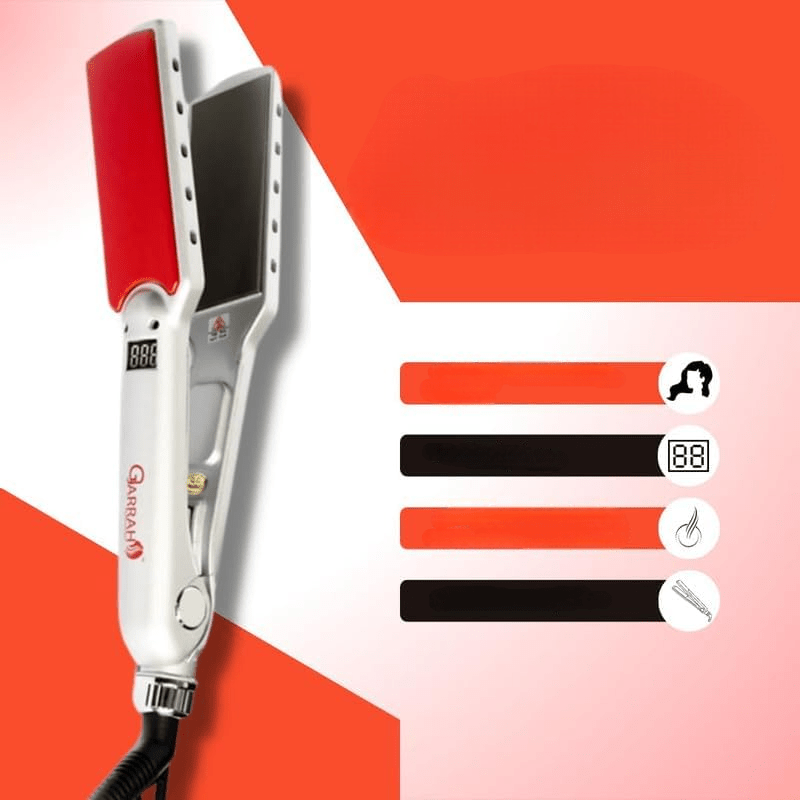 Lisseur Cheveux - HairStraightenerCurler™ - Argent Large - Beauté Créative