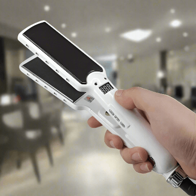 Lisseur Cheveux - HairStraightenerCurler™ - Blanc Large - Beauté Créative