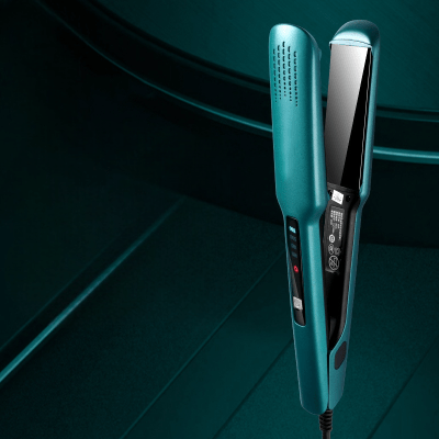 Lisseur Cheveux - HairStraightenerBrush™ - Vert - Beauté Créative