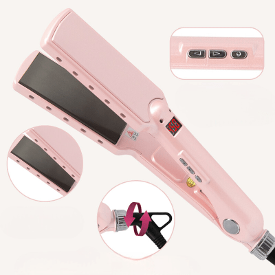 Lisseur Cheveux - HairStraightenerCurler™ - Rose - Beauté Créative